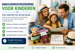 Gezin met kind vergelijkt een annuleringsverzekering voor vakantie en gezinsreizen
