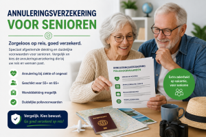 Senioren vergelijken een annuleringsverzekering voor een zorgeloze vakantie