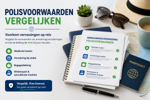 Polisvoorwaarden vergelijken van een annuleringsverzekering voor vakantie en reisdekking